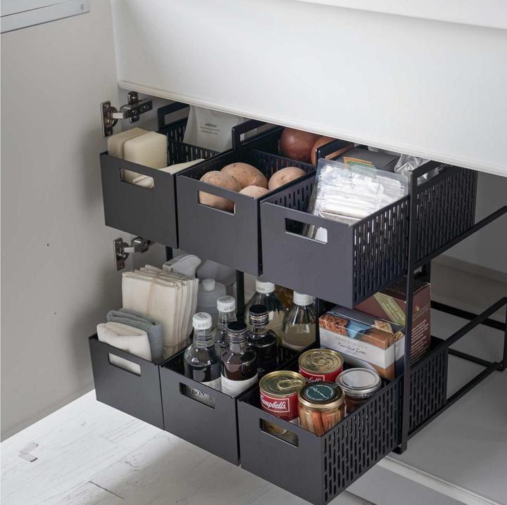 Produktbild Yamazaki Aufbewahrungskörbe mit Ständer TOWER (32.50 cm, 1x)