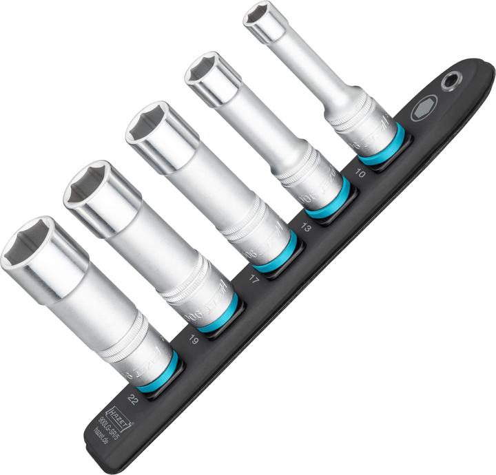 Actual product image HAZET Haze Rail 1/2" hexagonal long 5-way (19 mm, 22 mm, 10 mm, 17 mm, 13 mm)