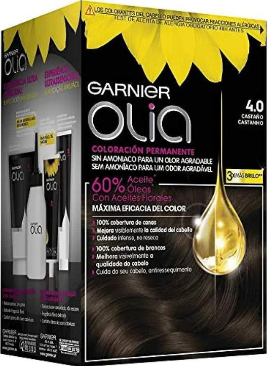 Immagine prodotto Garnier OLIA Coloración Permanente #4.0 Castaño 4 pz (Castaño)