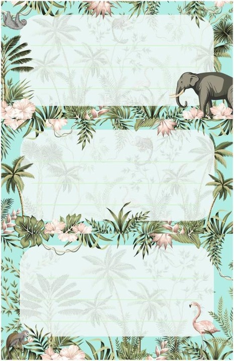 Actual product image Herlitz Book labels Tropical, 76 x 35 mm