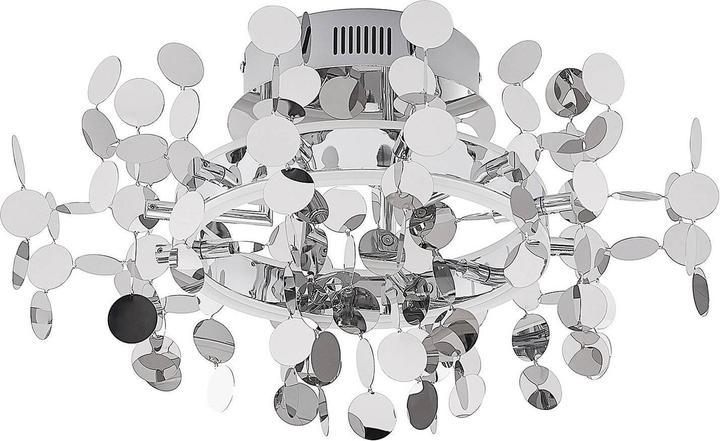 Actual product image Lucande Glimmo LED ceiling light, chrome (1850 lm)