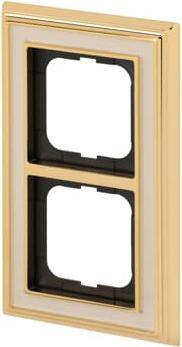 Actual product image Busch-Jaeger Frame 2-fold ms/pol ivory/ws 1722-838
