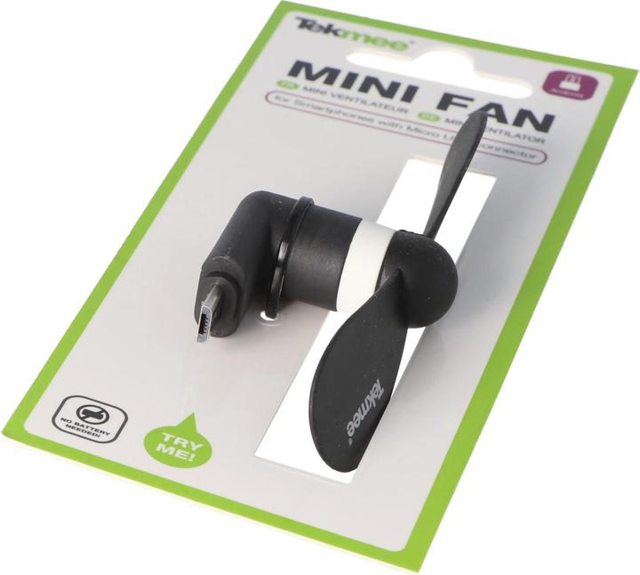 Image du produit AccuCell Mini-ventilateur pour smartphones avec port micro USB, port micro USB
