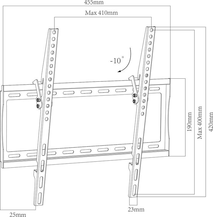 Actual product image VCM B-FN 400 (55 inch) (Wall, 55", 25 kg)