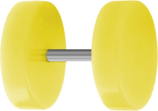 Image du produit Star Piercing Faux plug jaune (Matières plastiques, sans laiton)