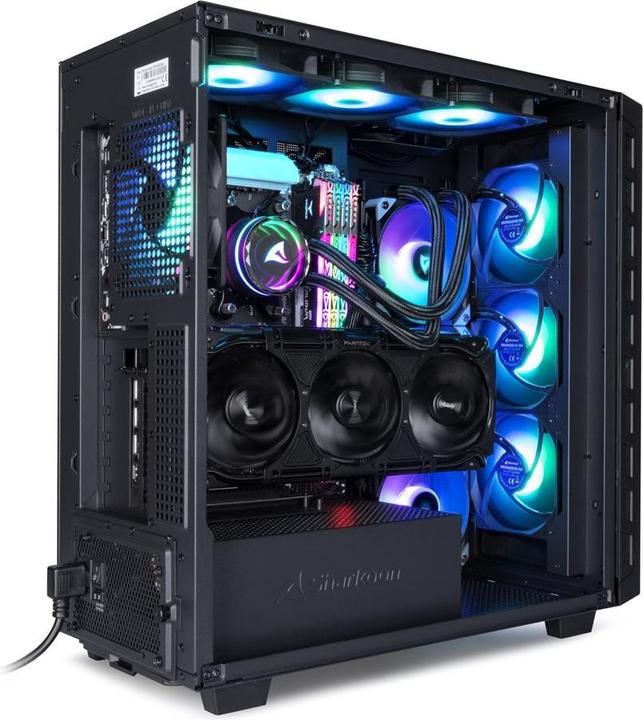 Produktbild Sharkoon Rebel C80M RGB ATX Black (schwarz) (mATX, Mini-ITX, ATX)