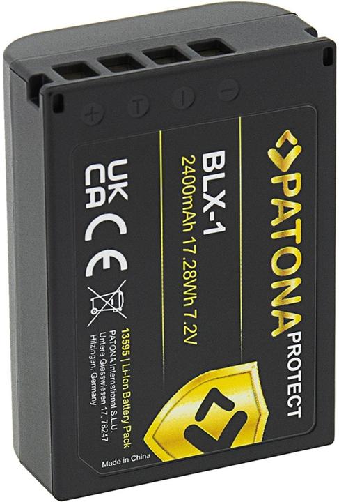 Actual product image Patona Protect battery Olympus BLX-1 OM-1 (Camera battery)