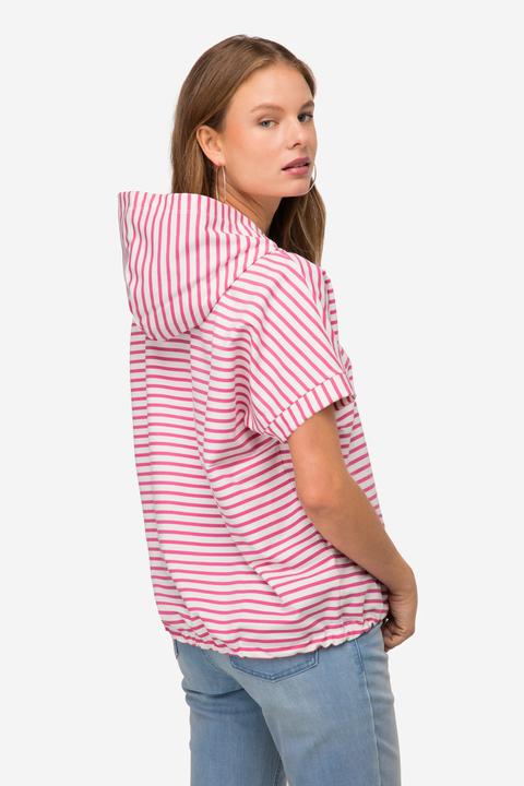 Produktbild Laurasøn Hoodie, Sweater, Ringel, Robbe, Kapuze Halbarm (L)