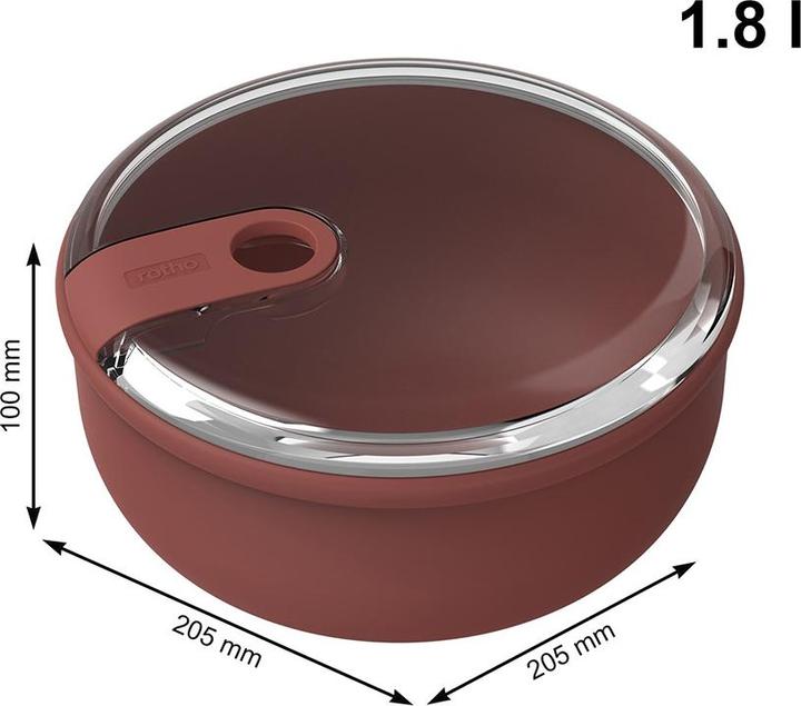 Actual product image Rotho Food storage tin round 1.8 l ELA