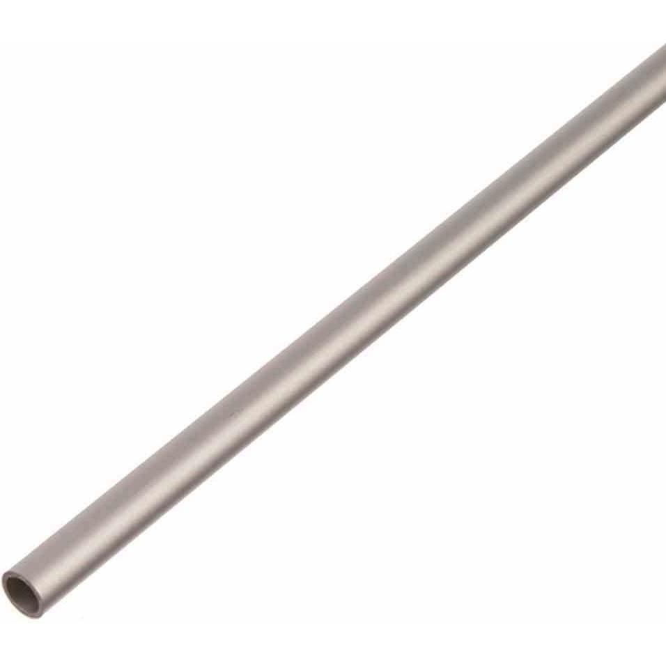 GAH, Profil + Stange, Alberts Rundrohr silber-eloxiert 8x1 mm aluminium 1m 7342
