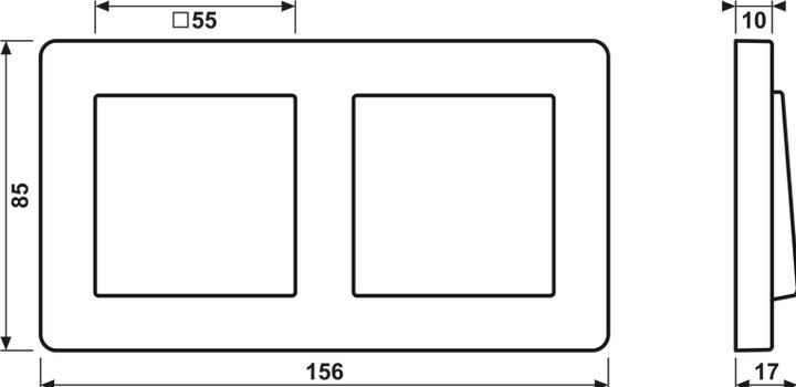 Actual product image JUNG Frame 2f.break-proof AF582BFWW for horizontal and vertical combination alpine white