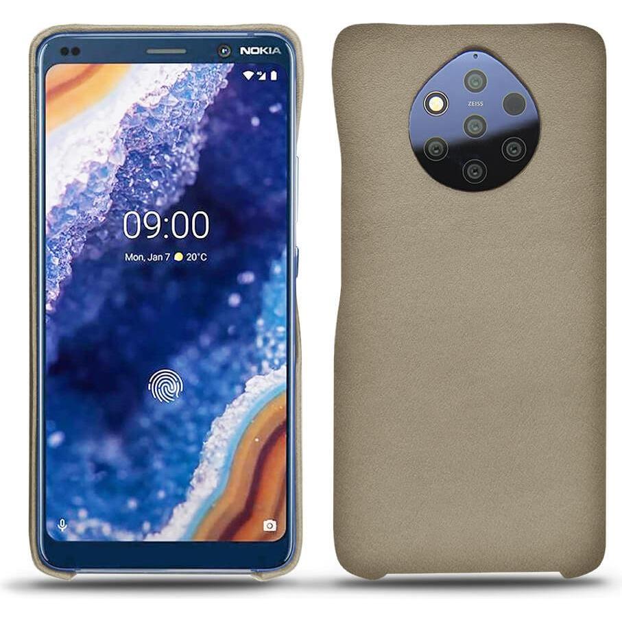 Noreve Lederschutzhülle (Nokia 9 PureView), Smartphone Hülle, Beige