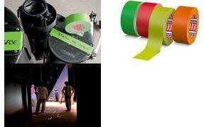 Actual product image tesa fabric tape neon orange 25m:25mm (25 mm)