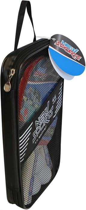 Immagine prodotto New Sports Nuovo set da ping pong sportivo, 2 racchette, 3 palline in borsa