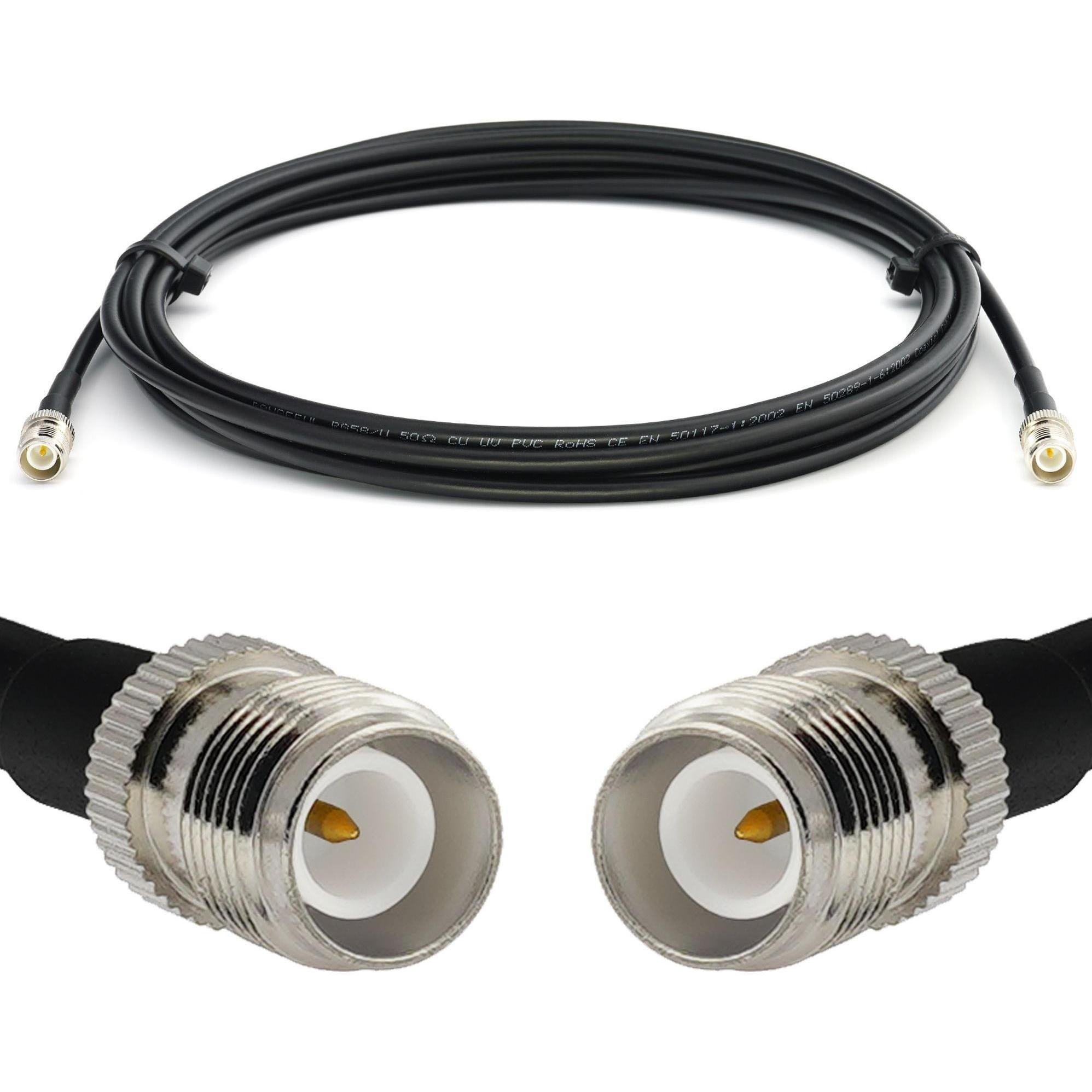 Rangeful RP-TNC Female to RP-TNC Female 20m RG58/U Coaxial Cable RG58-RPTNCF-RPTNCF-20, Cavo antenna