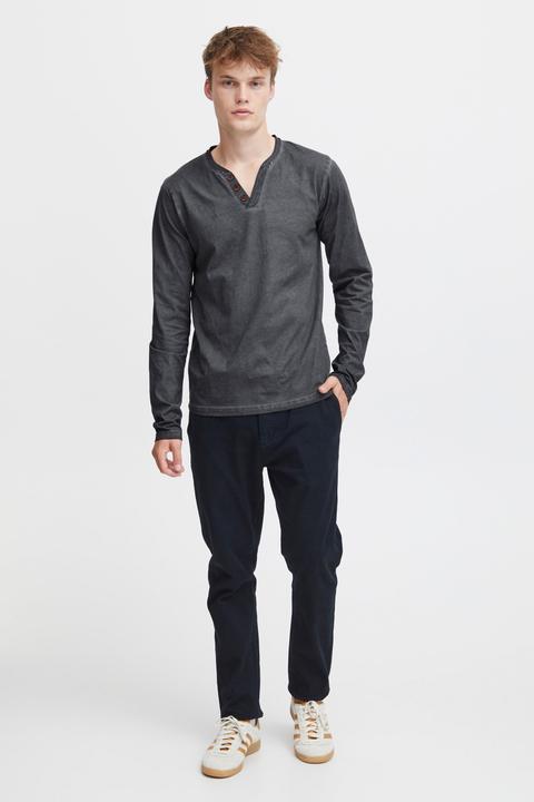Immagine prodotto Solid Tinox - Maglie a manica lunga Con Collo A V da Uomo In Cotone 100% (S)