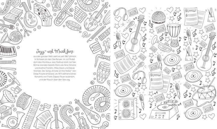 Actual product image Ausmalreise Schweiz - Kolorieren und das Land entdecken