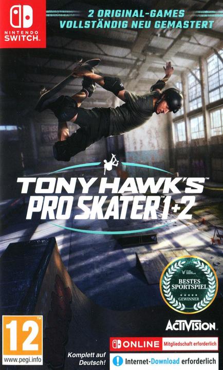 Activision Tony Hawk Pro Skater 1 + 2 (Switch Lite, Switch OLED, Switch, Multilingual)