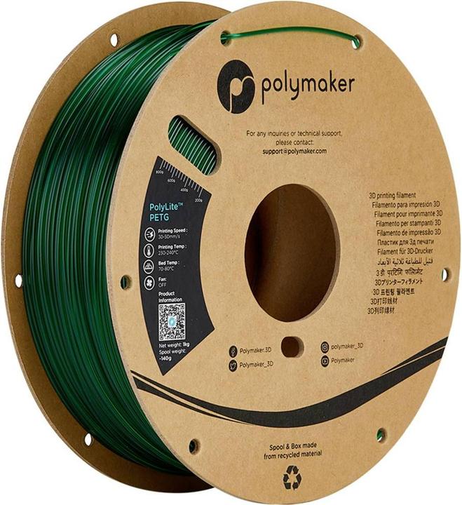 Produktbild Polymaker Filament (PETG, 1.75 mm, 1000 g, Grün)