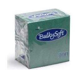 Multi, Servietten, Serviet Bulkysoft 24x24 cm 2-lag Grøn,100 stk/pk
