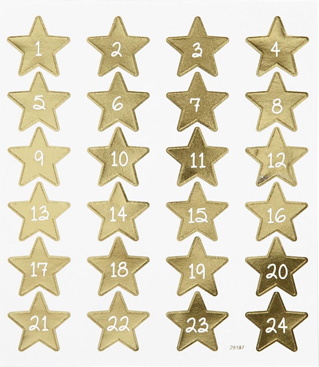 Actual product image Creativ Company Number stickers