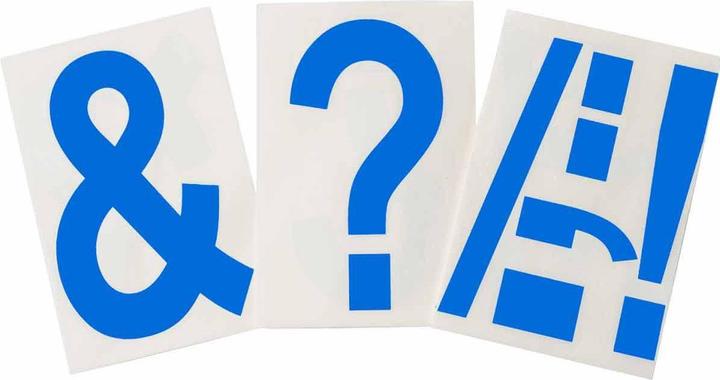 Produktbild Brady ToughStripe Etiketten mit Nummern und Buchstaben, blau