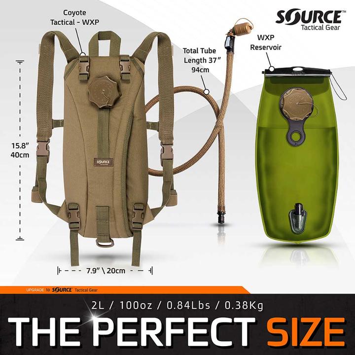 Produktbild Source Quelle Taktische Wasser Beutel - Hydratation pack für 2-liter-Rucksack - Schwarz (3 l)