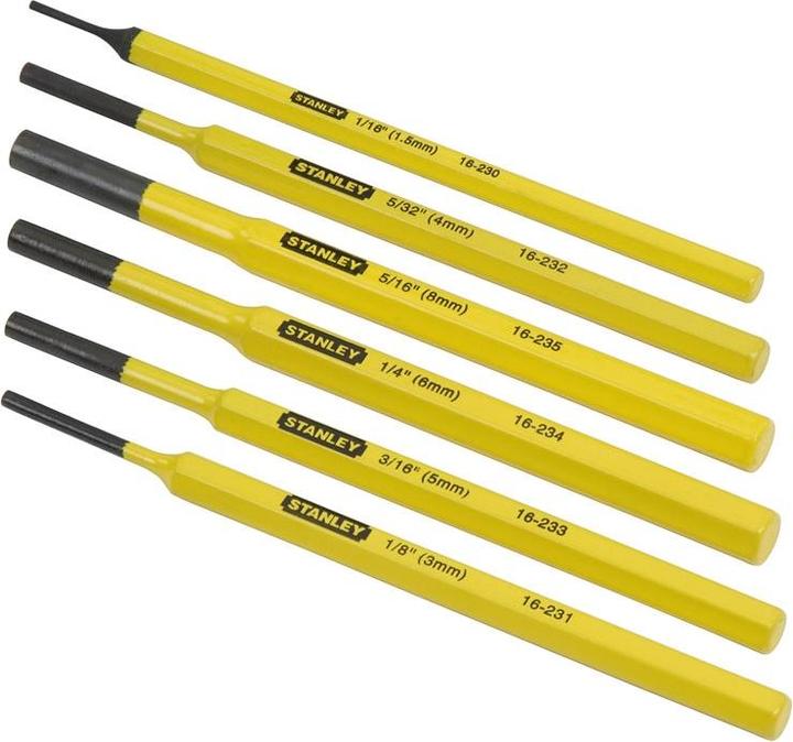Stanley 6 Piece Punch kit