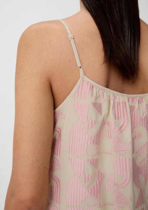 Image du produit Comma Kleid Spaghettikleid mit Logo-Muster (38)