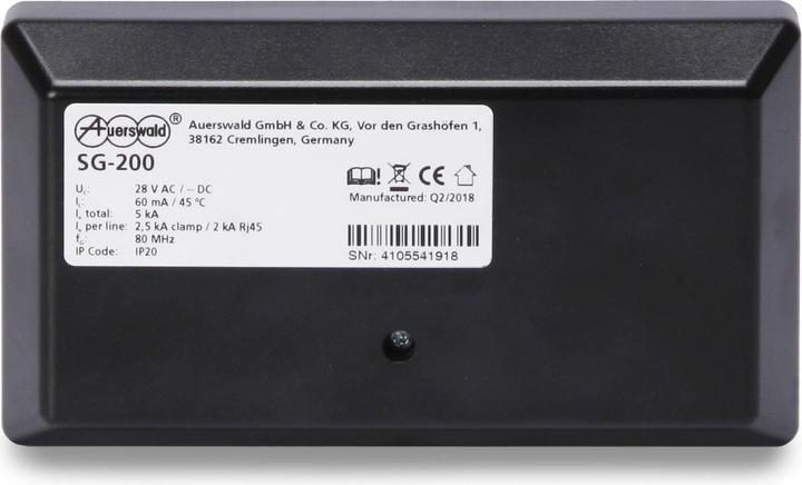 Produktbild Auerswald SG-200 Überspannungsschutz für All-IP-Anschlüsse VDSL und ADSL-Anschlüsse bis 100 Mbit ohne Splitter