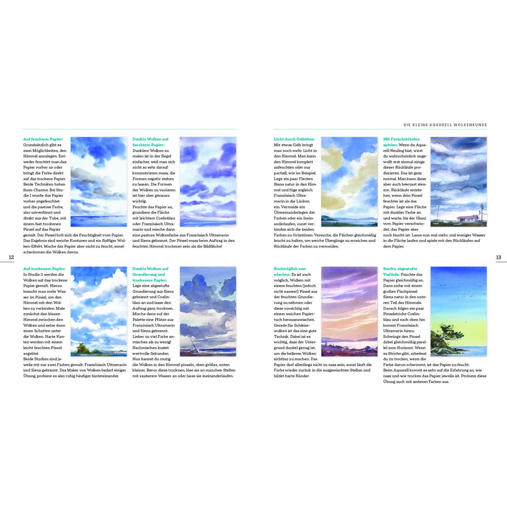 Thumbnail - Mein Atelier Aquarellmalerei - Himmel & Wolken, Ratgeber von Kristina Jurick