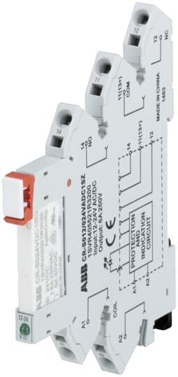 Produktbild ABB CR-S012/024VADC1SZ Sockel 1We, A1-A2=12-24VAC/DC, 250VAC 1SVR405521R3200 (Relaissockel)
