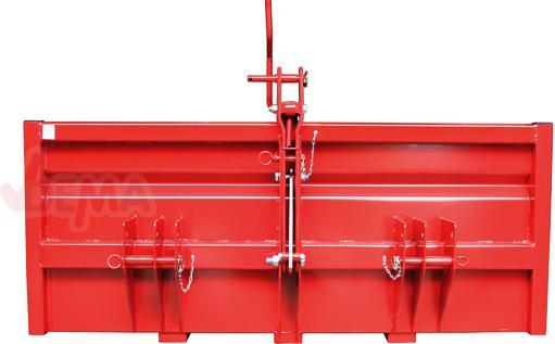 Image du produit Dema Heckcontainer Typ 1500 S / K1- rot (550 l)