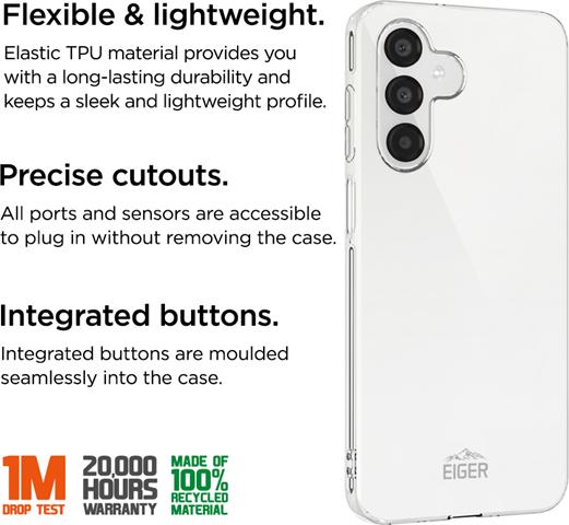 Produktbild Eiger Grip Case GRS Galaxy A26 transparent (Samsung Galaxy A26)