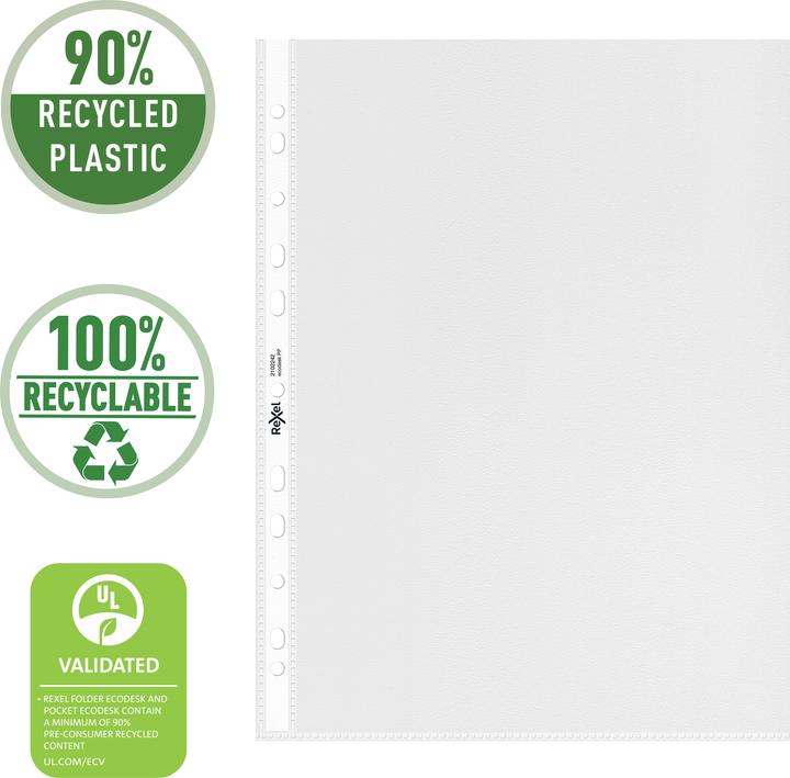 Produktbild Rexel Prospekthülle Ecodesk (A4, 25x)