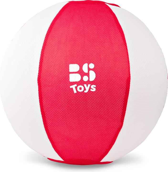 Productafbeelding BS XXL aufblasbarer Ball, weiss und rot, 50 cm