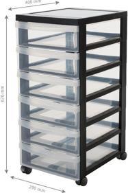 Actual product image Iris Drawer cabinet (39 x 29 x 61.5 cm, 6 l)
