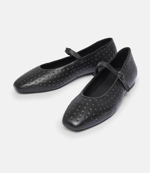 Image du produit Comma Pantoletten Leder-Ballerinas mit Nieten (36)