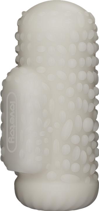 Image du produit Lovetoy Knights Ring - Vibrierendes Doppel-Penis-Sleeve - Drip - Weiss