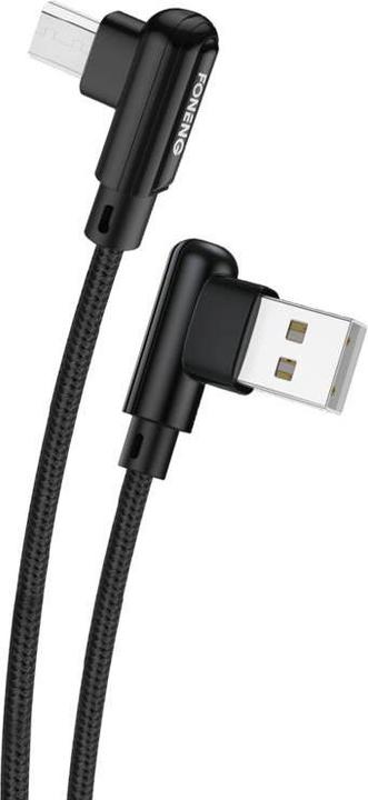 Produktbild Foneng X70 Angled USB to Micro USB Cable, 3A, 1m (Black) (1 m)