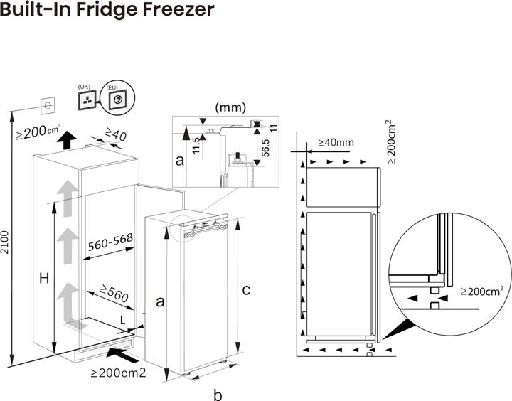 Immagine prodotto Hisense FT3B213SAWE (Da incasso, 235 l)