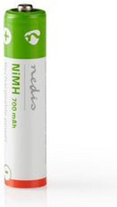 Nedis Wiederaufladbarer NI-MH-Akku AAA 1.20 V AAA 700 mAh vorgeladen Blister 2 Stück, BANM7HR032B (2 Stk., AAA, 700 mAh)