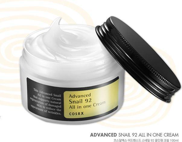 Immagine prodotto Cosrx Advanced Snail 92 All In One Cream (100 ml, Crema 24h)