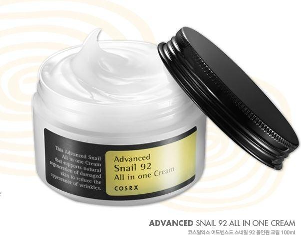 Actual product image Cosrx Advanced Snail 92 All In One Cream (100 ml, 24h cream)