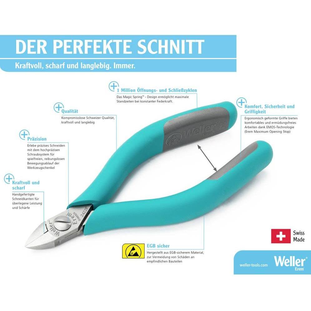 Weller Erem, Tronchese,  512EW ESD Taglierina laterale 115 mm (115 mm)