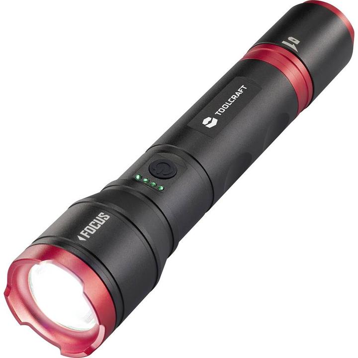 Image du produit Toolcraft Handlampe verstellbar, Einstellbare Punktgrösse, mit Stroboskopmodus (21.40 cm, 1200 lm)