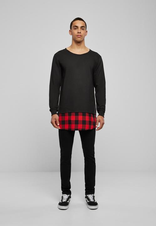 Produktbild Urban Classics Long Flanell Bottom Open Edge Crewneck (XL)