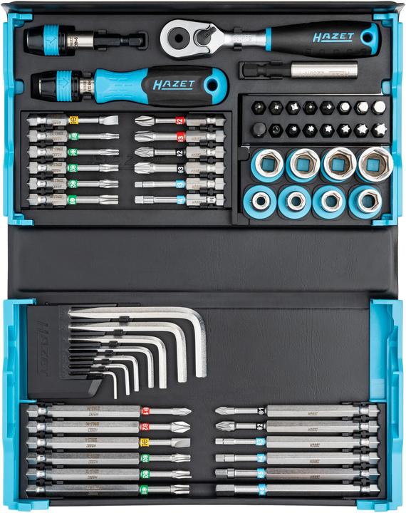 Produktbild HAZET SmartCase Bit Satz 2200SC-32 ∙ Sechskant6,3 (1/4 Zoll), Vierkant6,3 mm (1/4 Zoll) ∙ Schlitz P… (Kreuz Phillips PH, Kreuz Pozidriv PZ, Innensechskant, Innensechsrund TX)