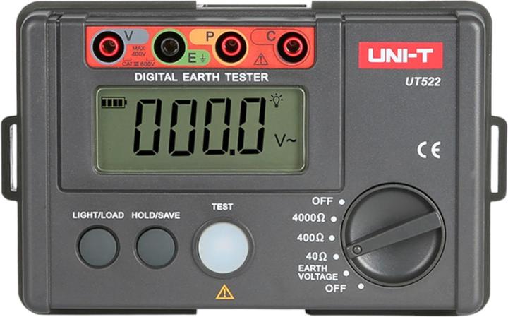 Produktbild Uni-T UT522 Digitaler Erdungstester Erdungs-Widerstandsprüfer (CAT III 600V)