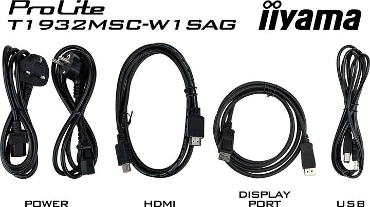 Actual product image iiyama TFT T1932MSC 48cm IPS PCAP (1280 x 1024 pixels, 19")